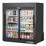 True GDM-09-SQ-HC-LD - Countertop Merchandiser, (2) glass sliding doors, powder coated exterior